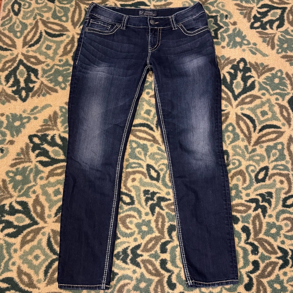 Women’s Silver Suki Skinny Stretch Dark Jeans 32